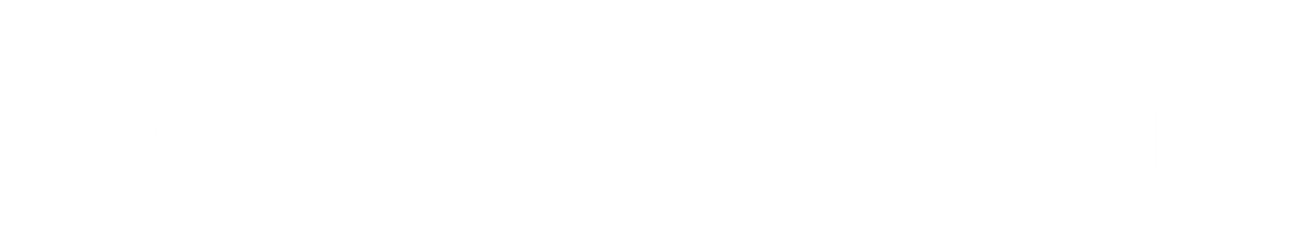 huwa skincare logo white fonts without a background 